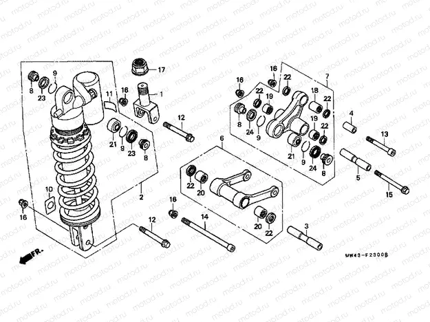 F-23 REAR SHOCK ABSORBER