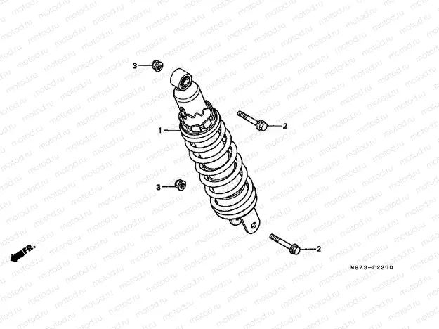 F-23 REAR SHOCK ABSORBER