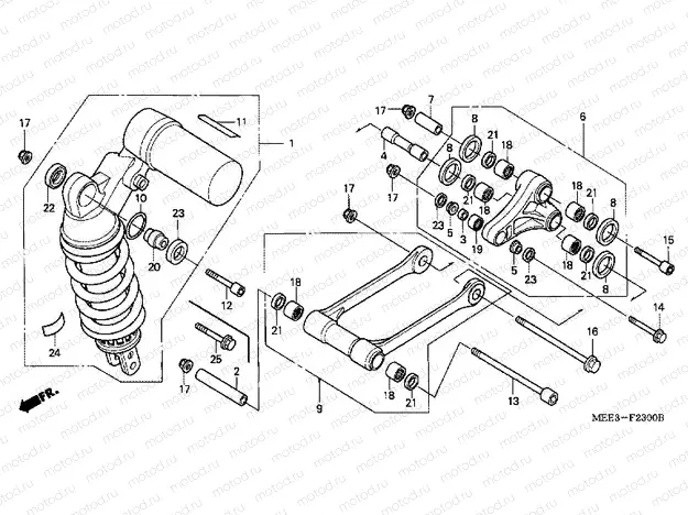 F-23 REAR SHOCK ABSORBER