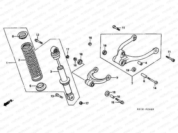 F-23 REAR SHOCK ABSORBER