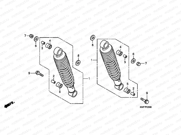 F-23 REAR SHOCK ABSORBER