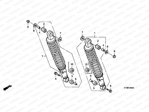 F-23 REAR SHOCK ABSORBER