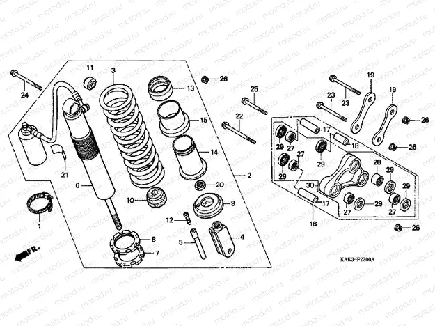 F-23 REAR SHOCK ABSORBER