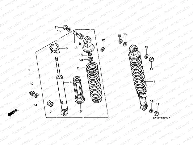 F-23 REAR SHOCK ABSORBER