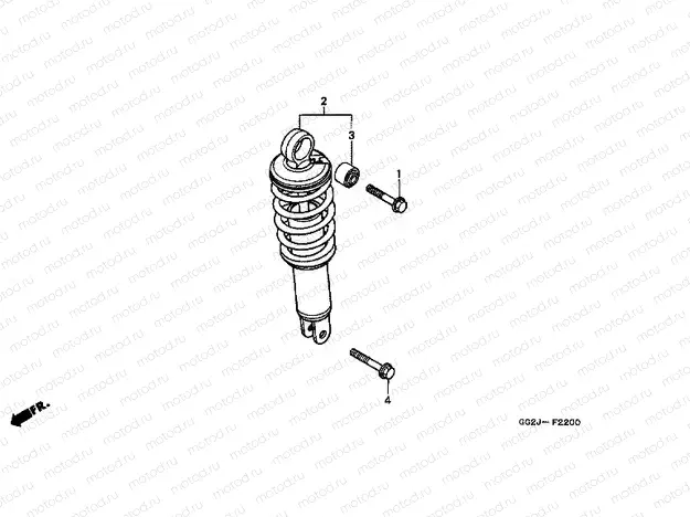 F-23 REAR SHOCK ABSORBER