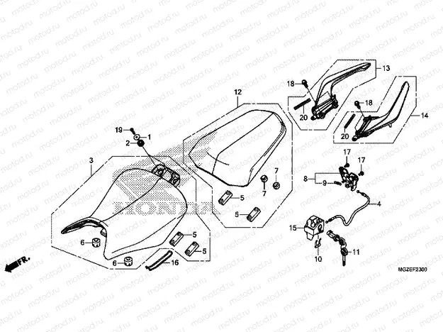 F-23 SEAT / REAR HANDLE