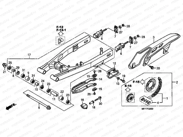 F-23 SWING ARM