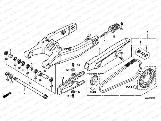 F-23 SWING ARM