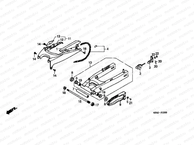 F-23 SWING ARM / CHAIN ​​CABINET