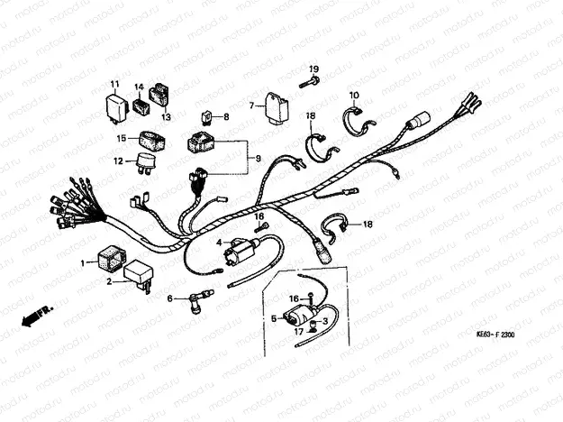 F-23 WIRING HARNESS / IGNITION COIL