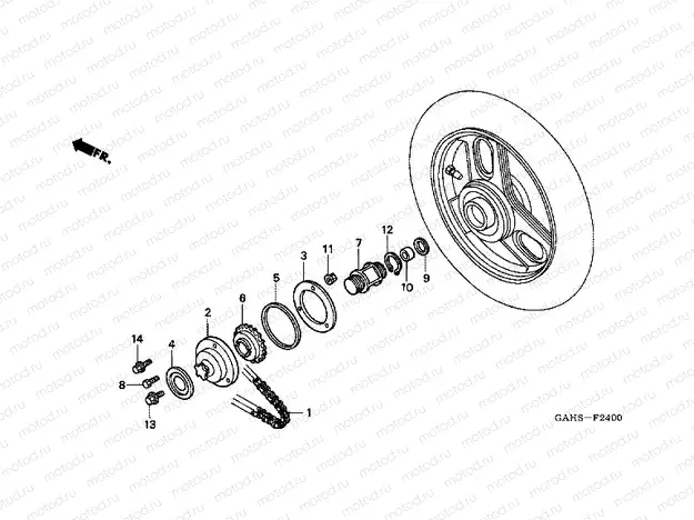 F-24 PEDAL CHAIN