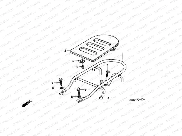 F-24 REAR BRACKET
