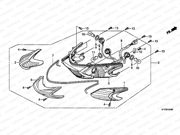 F-24 REAR COMBINATION LAMP