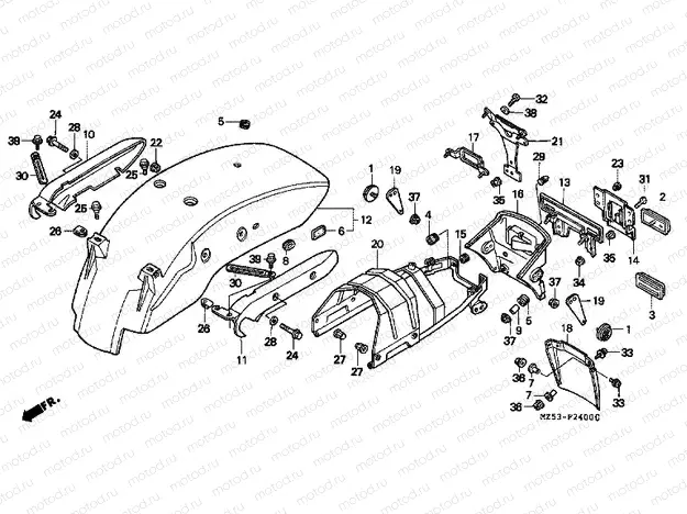 F-24 REAR FENDER