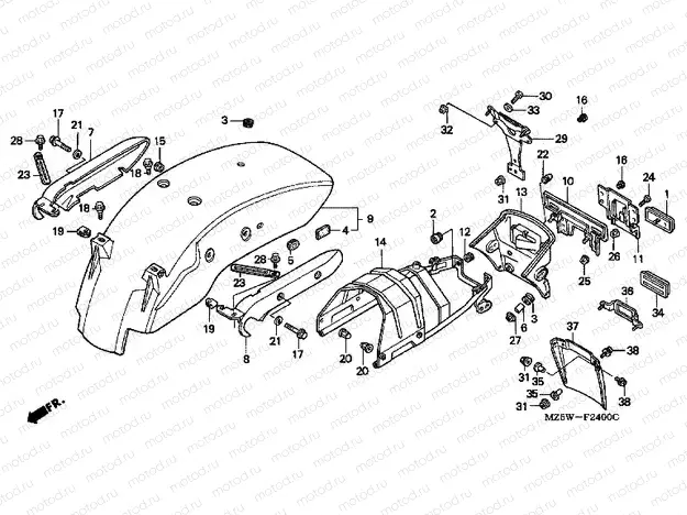 F-24 REAR FENDER