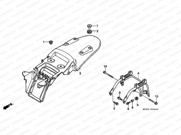 F-24 REAR FENDER