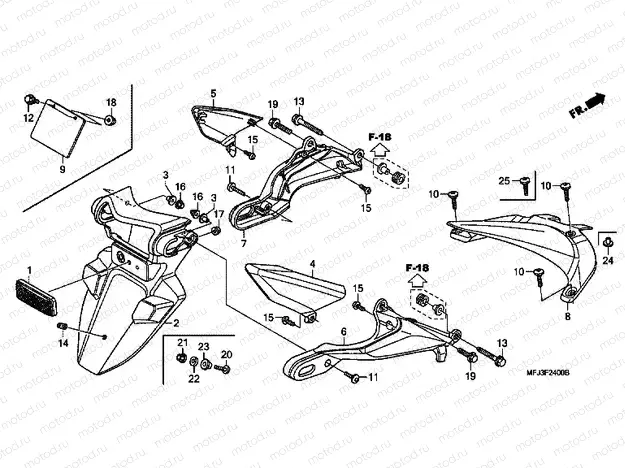F-24 REAR FENDER