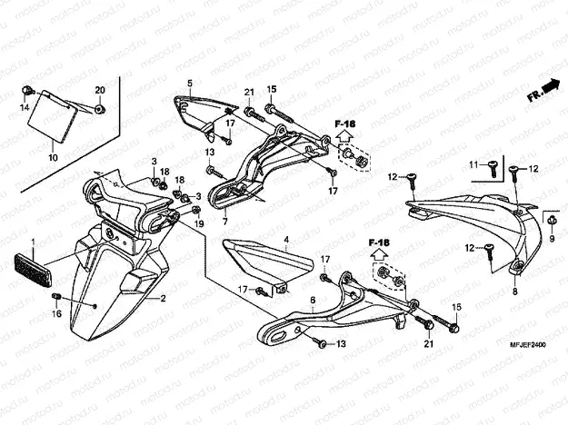 F-24 REAR FENDER