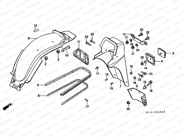 F-24 REAR FENDER