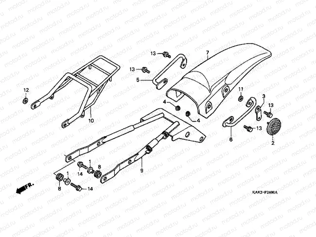 F-24 REAR FENDER
