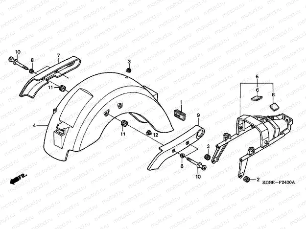 F-24 REAR FENDER