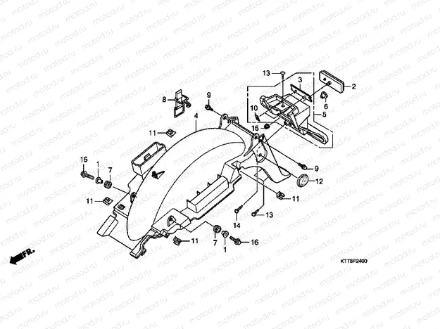 F-24 REAR FENDER