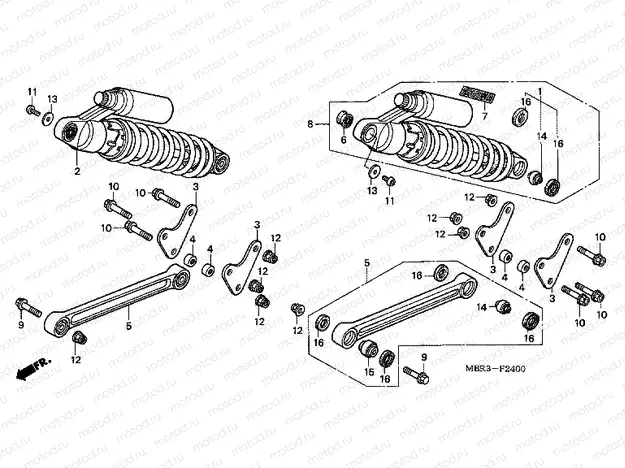 F-24 REAR SHOCK ABSORBER