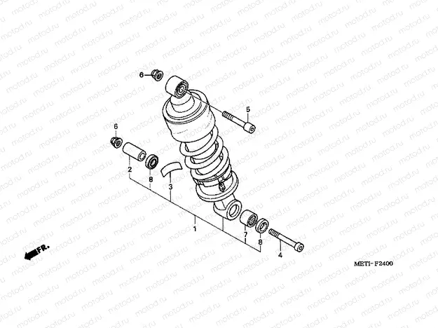F-24 REAR SHOCK ABSORBER