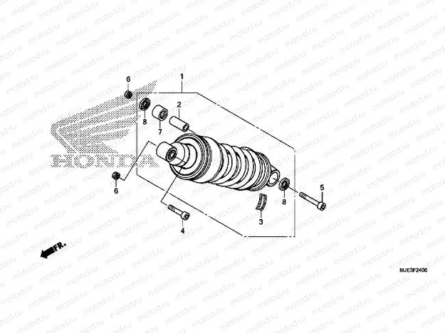 F-24 REAR SHOCK ABSORBER