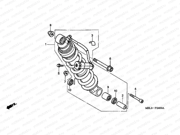 F-24 REAR SHOCK ABSORBER