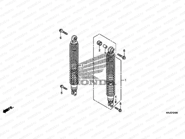 F-24 REAR SHOCK ABSORBER