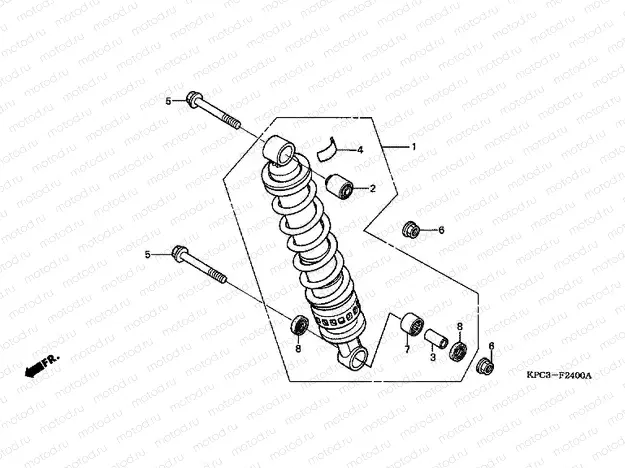 F-24 REAR SHOCK ABSORBER