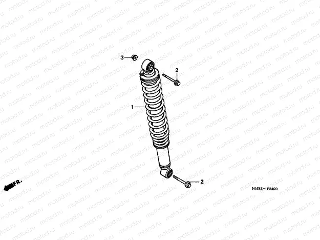 F-24 REAR SHOCK ABSORBER