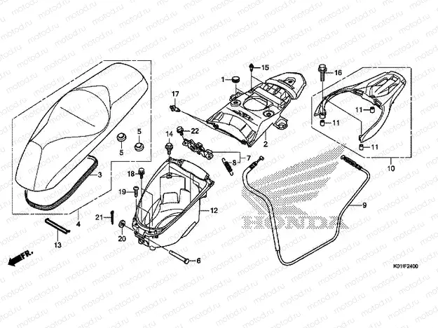 F-24 SEAT / LUGGAGE BOX