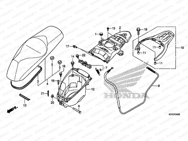 F-24 SEAT / LUGGAGE BOX