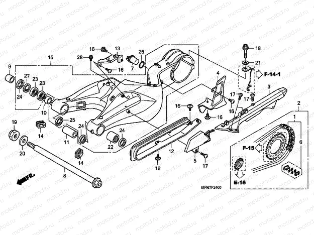 F-24 SWING ARM