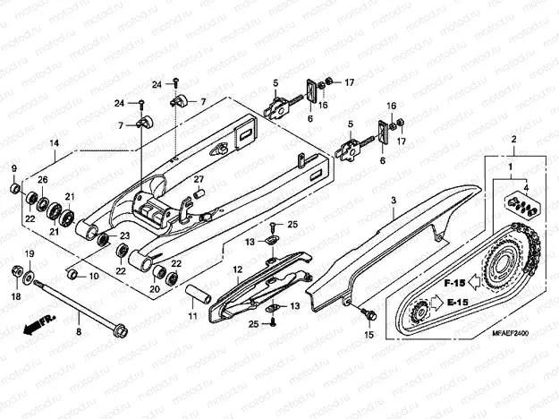 F-24 SWING ARM