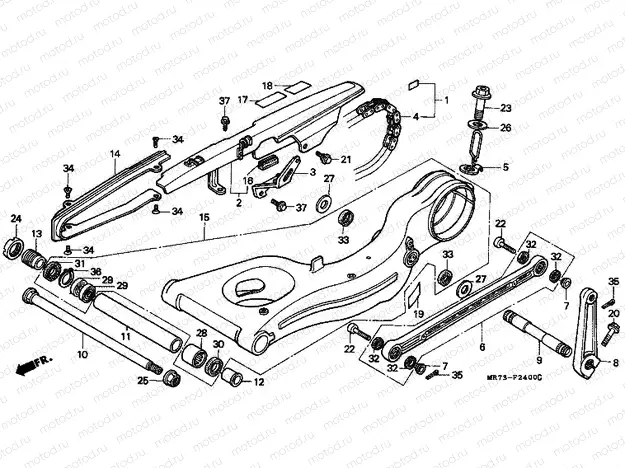 F-24 SWING ARM / CHAIN ​​CABINET
