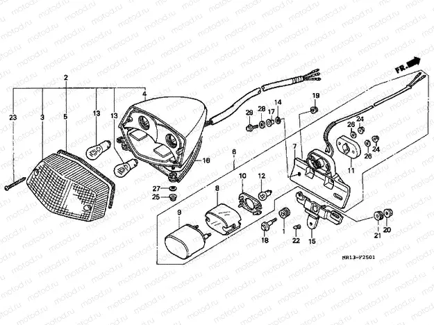 F-25-1 REAR LAMP (NV600C)