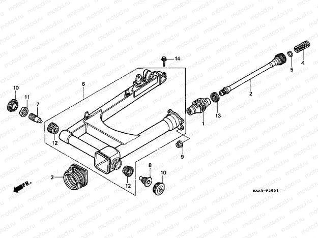 F-25-1 SWING ARM (VT1100C2)