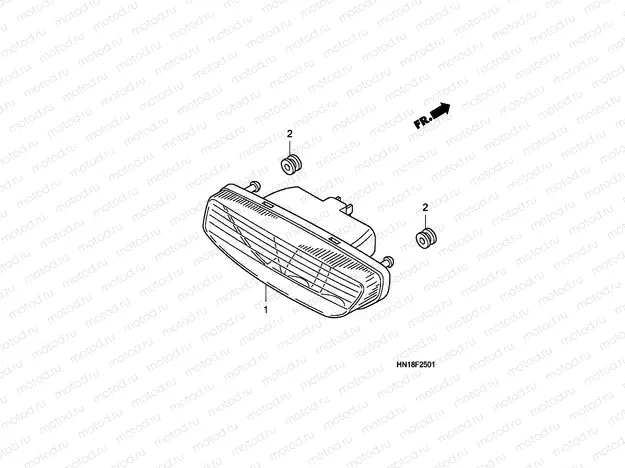 F-25-1 TAILLIGHT (TRX400EX8 / X9)