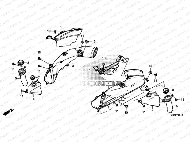 F-25-10 AIR INTAKE DUCT