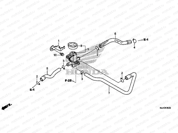 F-25-20 AIR CHARGER COMPRESSOR VALVE (VT750C / C2S / CA / CS)