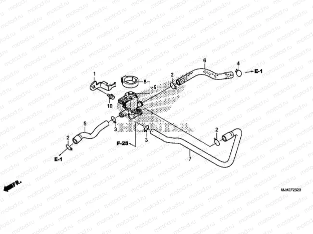 F-25-20 AIR CHARGER COMPRESSOR VALVE (VT750CS / C2B / C2S / C)