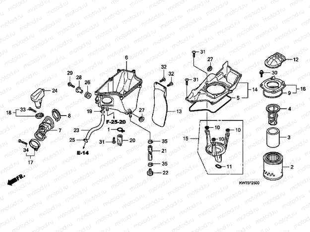 F-25 AIR FILTER