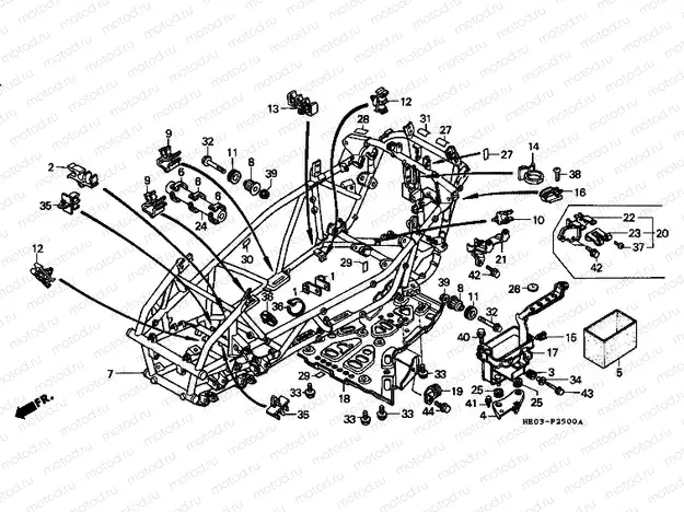 F-25 FRAME HOUSING