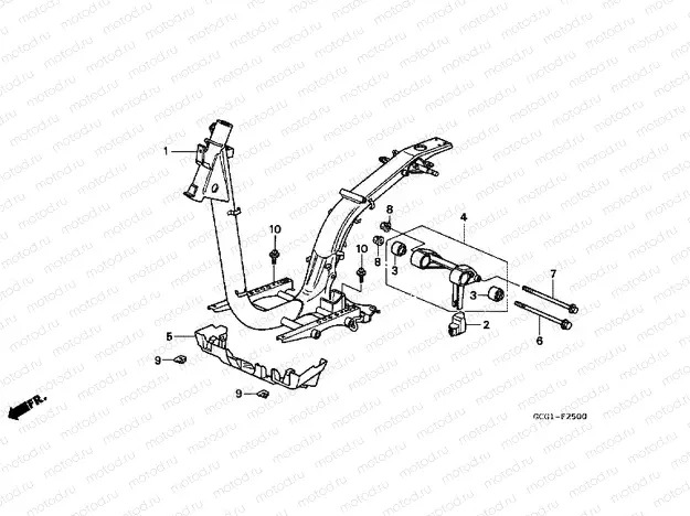 F-25 FRAME HOUSING