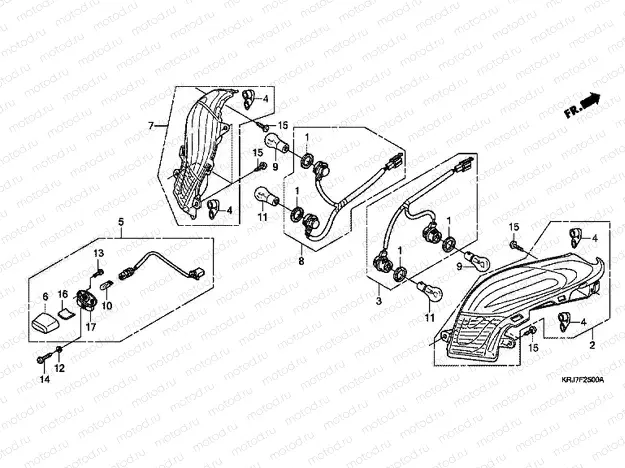 F-25 REAR COMBINATION LAMP