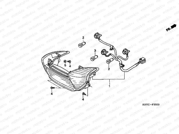F-25 REAR COMBINATION LAMP (SC1255)
