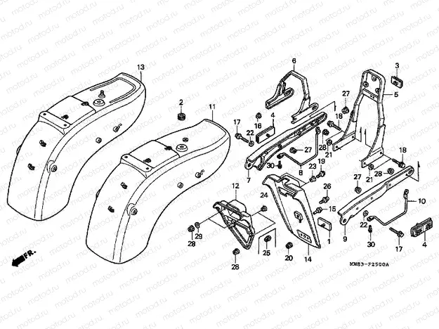 F-25 REAR FENDER